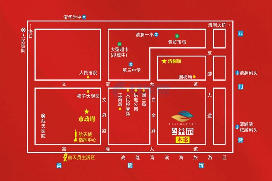 八一·益园位置图
